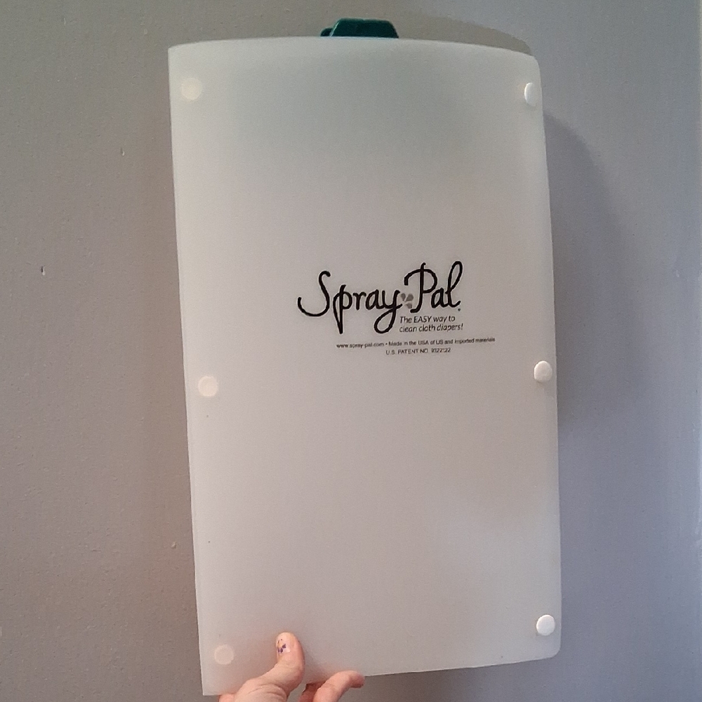 White Diaper Sprayer Shield